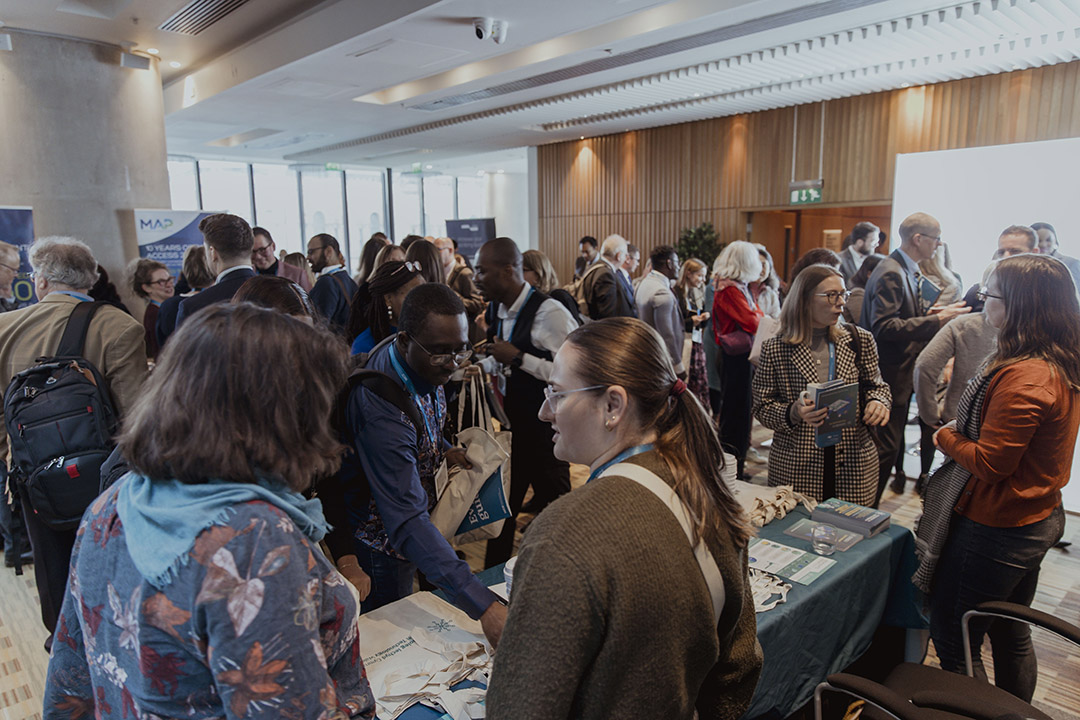 A room of people at the NICE conference