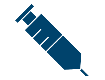 An icon of a syringe, representing diabetes